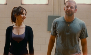 Jennifer Lawrence, left, and Bradley Cooper star in the Oscar-nominated film “Silver Linings Playbook.” 